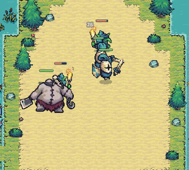 Abomination fighting alongside the army